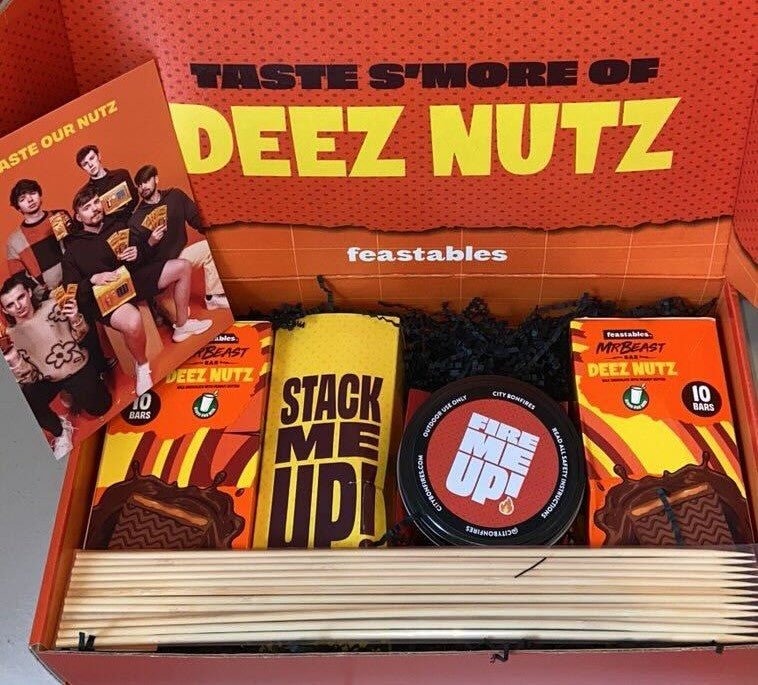 A Viral Collaboration: Mr. Beast's Feastables Chocolate and City Bonfires Portable Fire Pit - City Bonfires