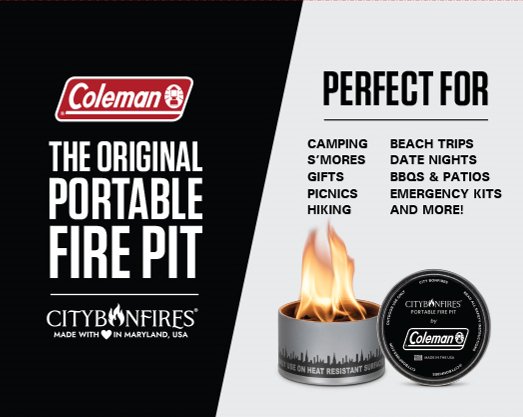 City Bonfires Forges Exciting Partnership with Coleman® in the Fire Pi