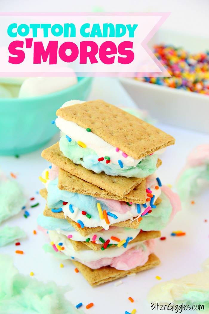 Cotton Candy S’mores Recipe with a Mini, Portable Fire Pit - City Bonfires