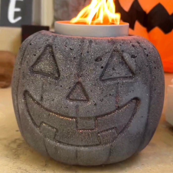 DIY: How to Make a Concrete Halloween Pumpkin Fire Pit - City Bonfires