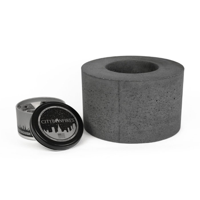 Classic Cylinder Concrete Fire Pit