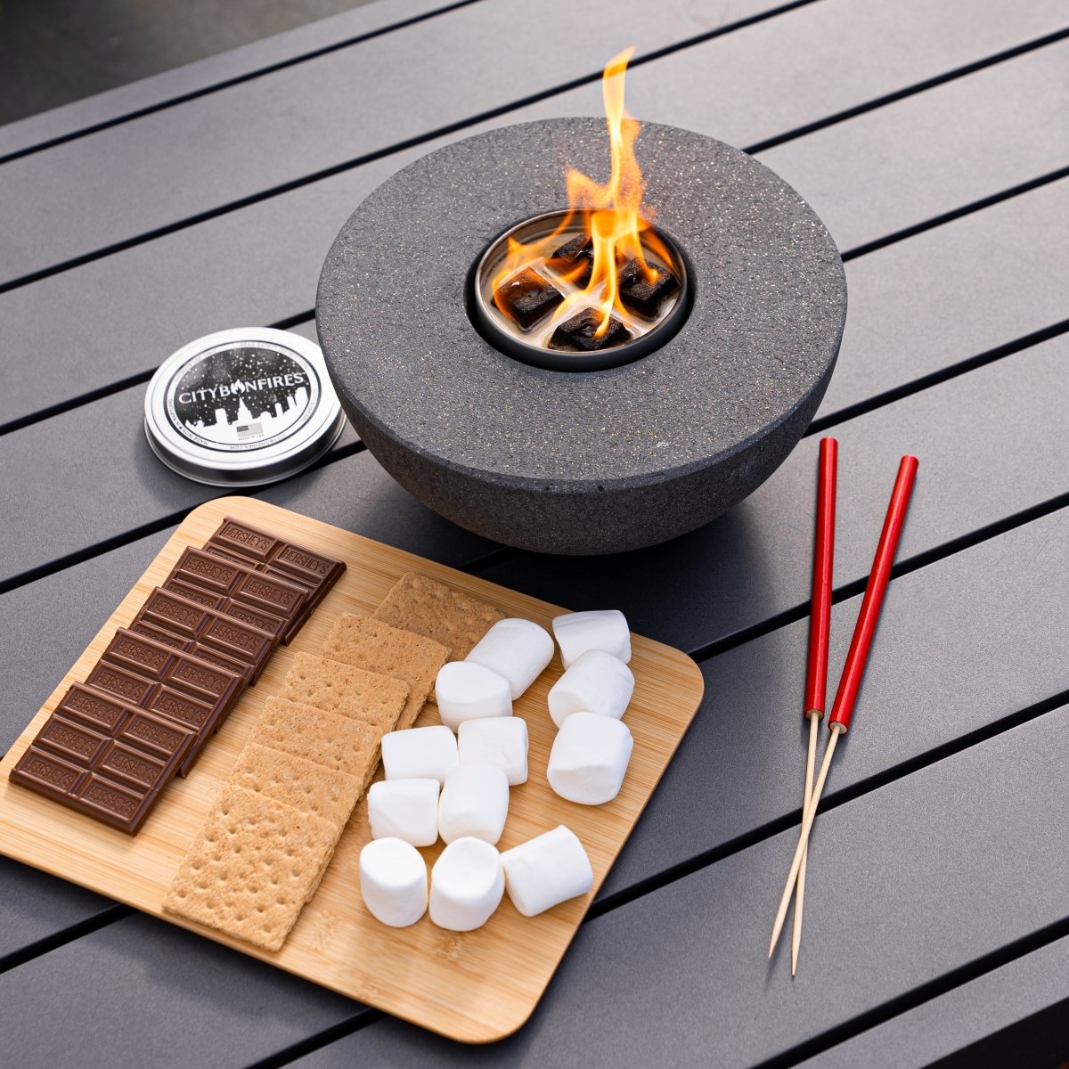 Concrete Semi-Round Fire Pit (Ships June 15th) - City Bonfires