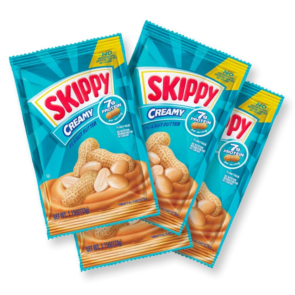 SKIPPY Creamy Peanut Butter Squeeze Pouches - 4 Pack - City Bonfires