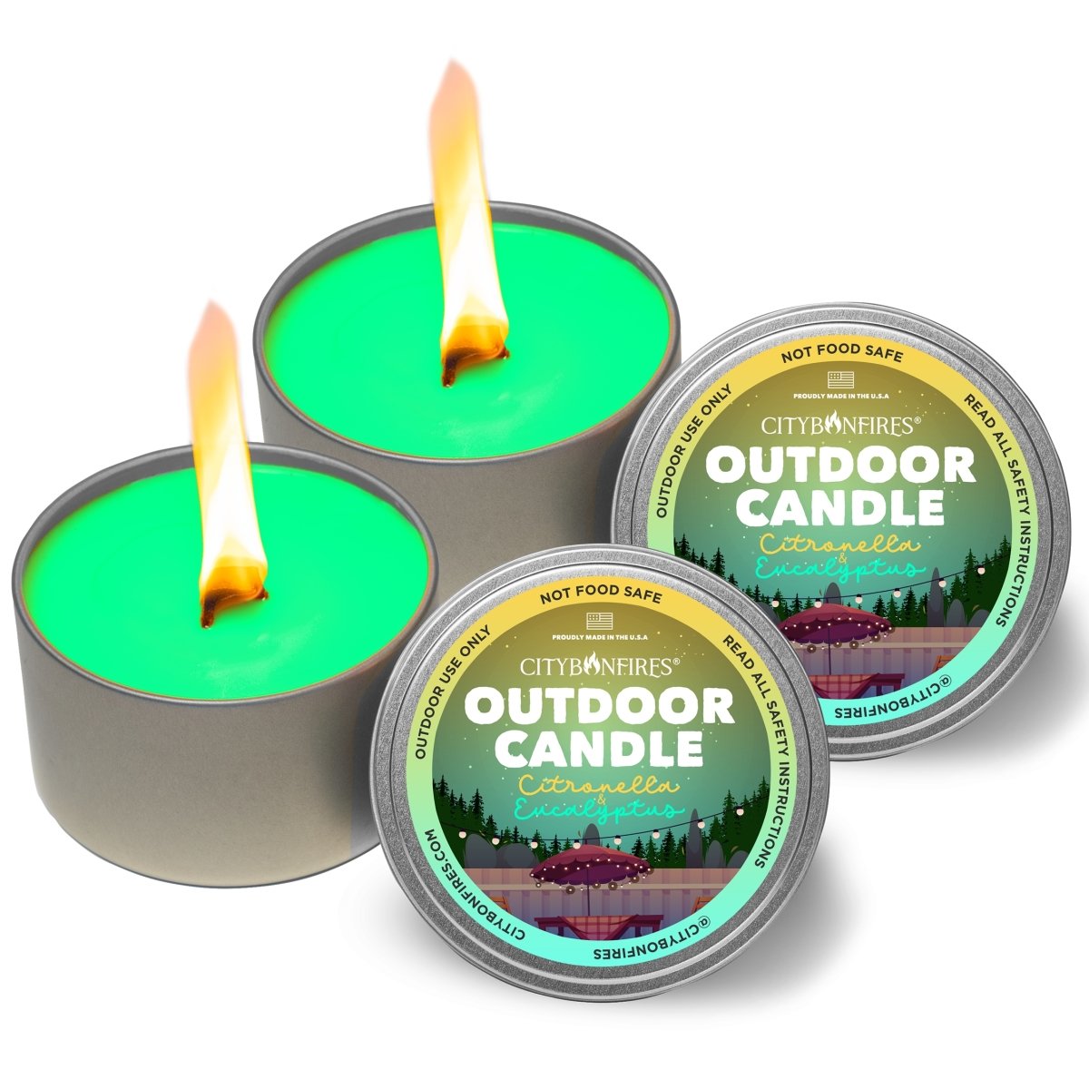 The Outdoor Candle - Citronella and Eucalyptus - City Bonfires