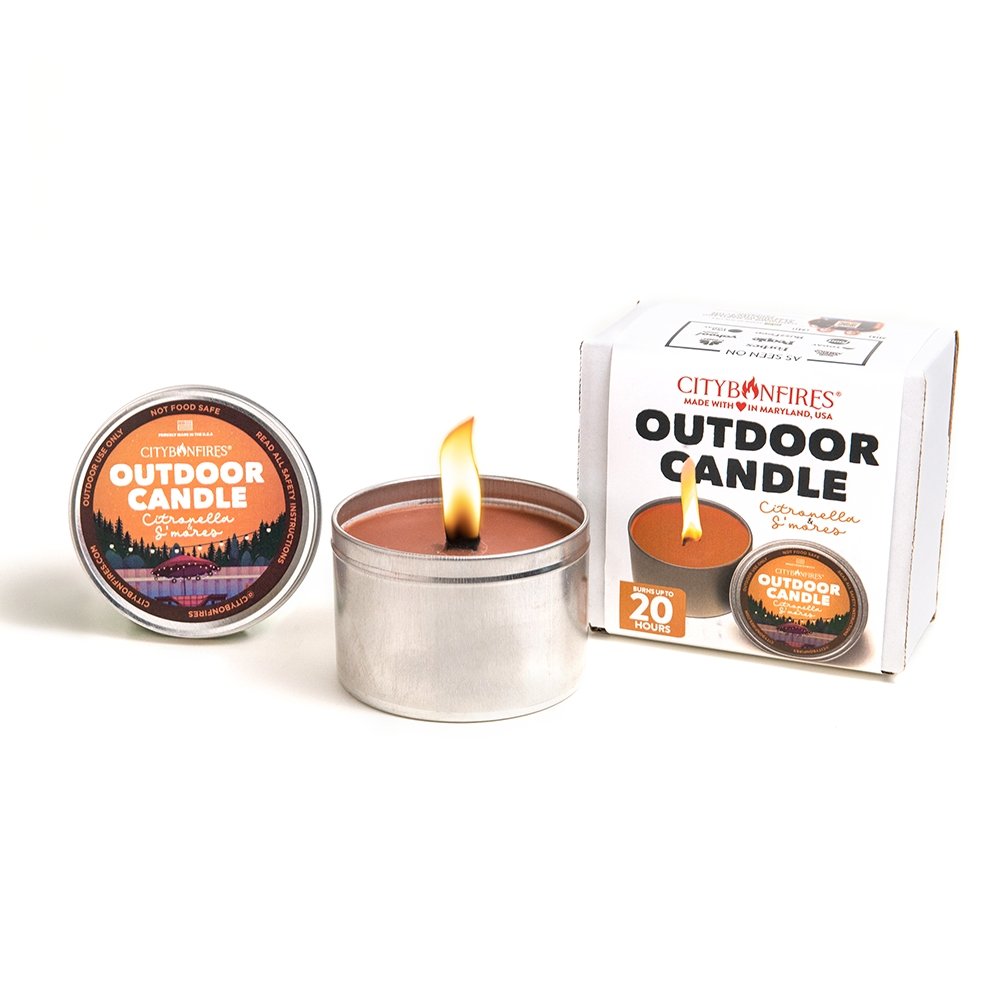 The Outdoor Citronella Candle - S'mores Scent - City Bonfires