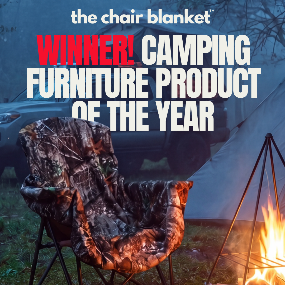 The Chair Blanket™ wins 2026 Camping Furniture Product of the Year by the Outdoor Innovation Awards.