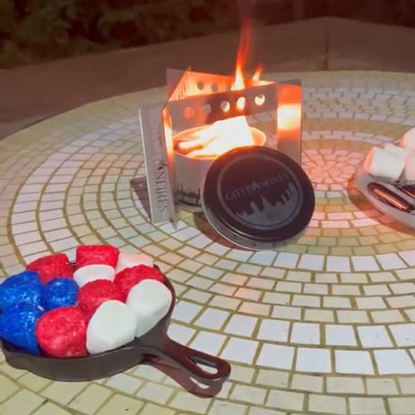 Easy Patriotic Campfire S'mores Dip - City Bonfires
