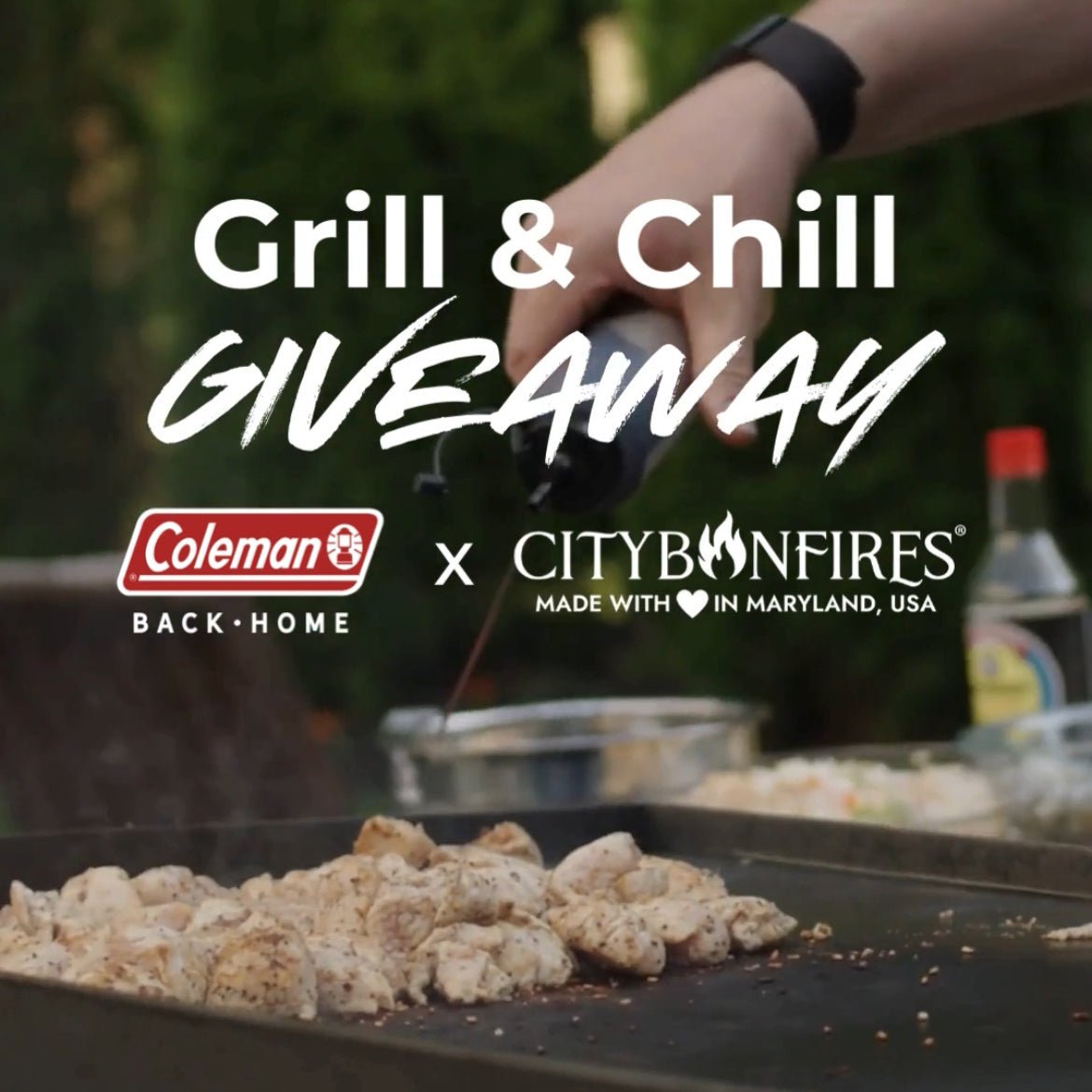 Enter to Win the Coleman Back Home x City Bonfires Grill + Chill Giveaway - City Bonfires