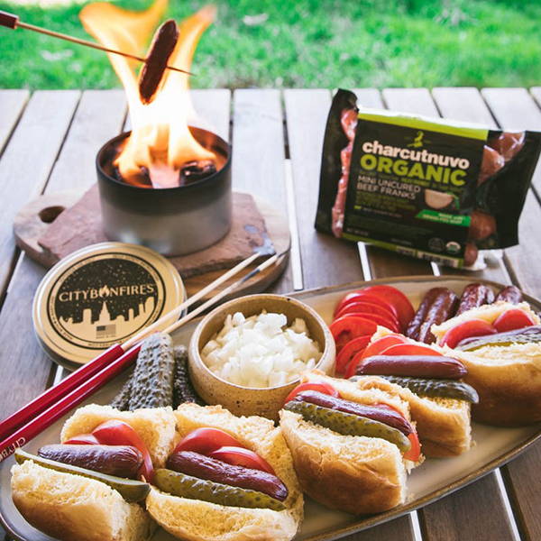 Roasted Mini Hot Dog Sliders Recipe with Charcutnuvo + City Bonfires - City Bonfires
