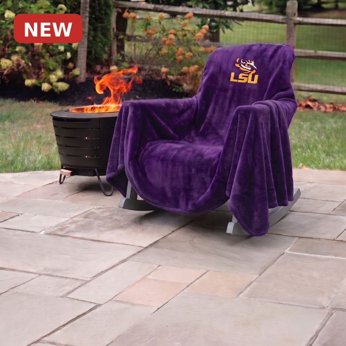 CHLSU-002 Chair Blanket Deluxe fleece close-up