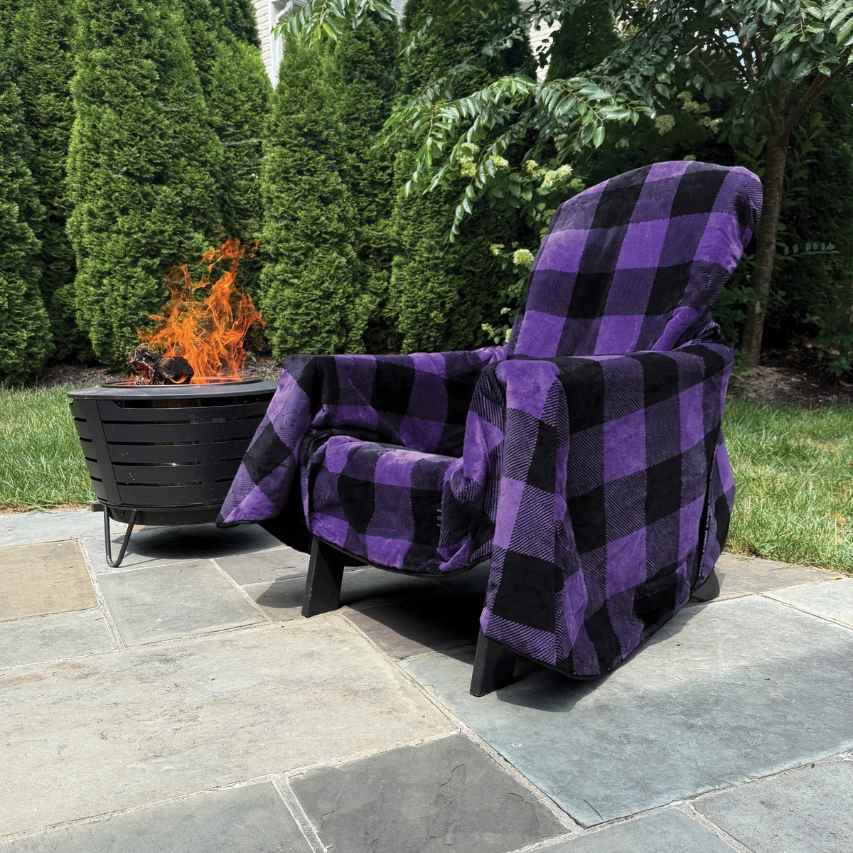 CHPUR-002 Chair Blanket Deluxe fleece close-up