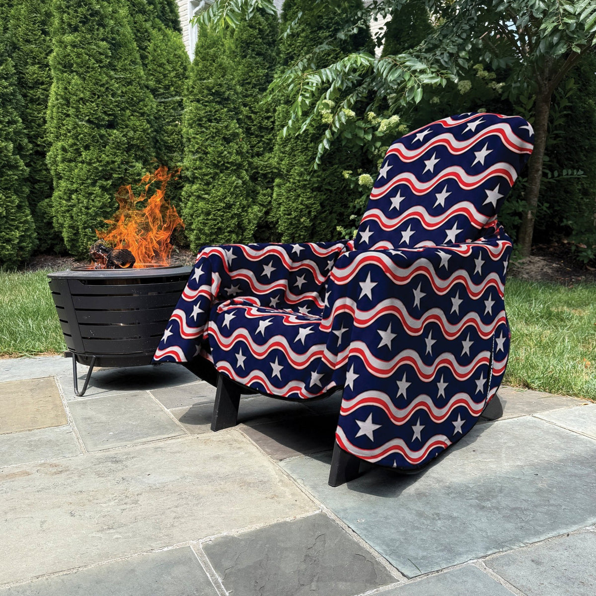 CHUSA-002 Chair Blanket Deluxe fleece close-up