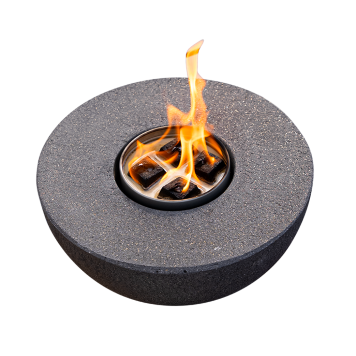 Concrete Semi-Round Fire Pit