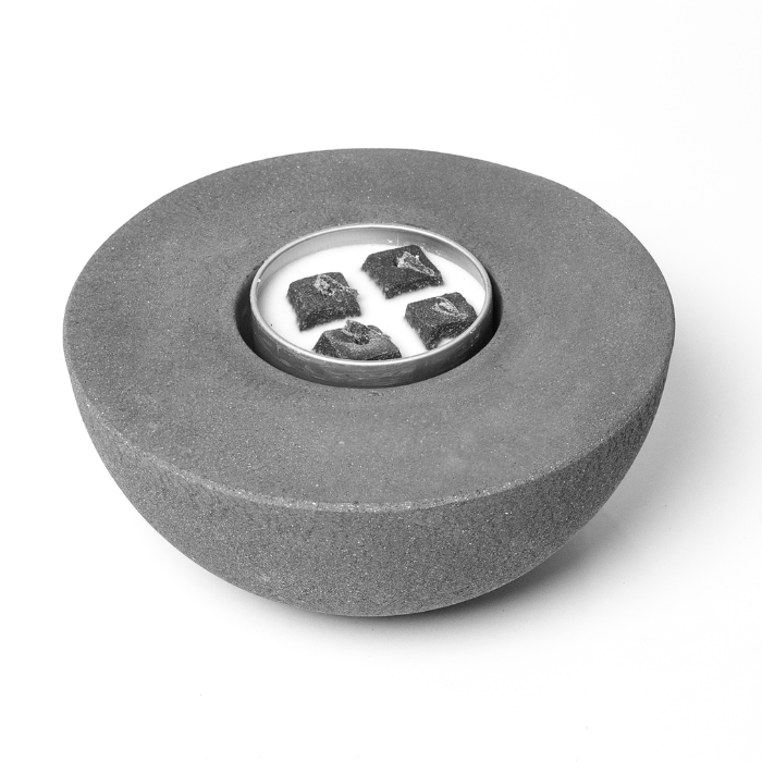 Concrete Semi-Round Fire Pit