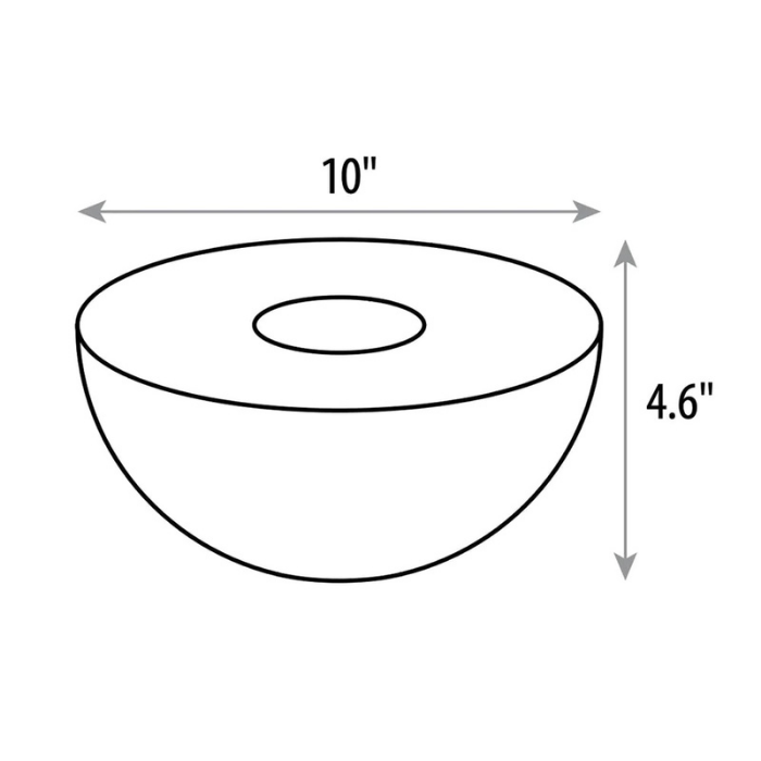 Concrete Semi-Round Fire Pit