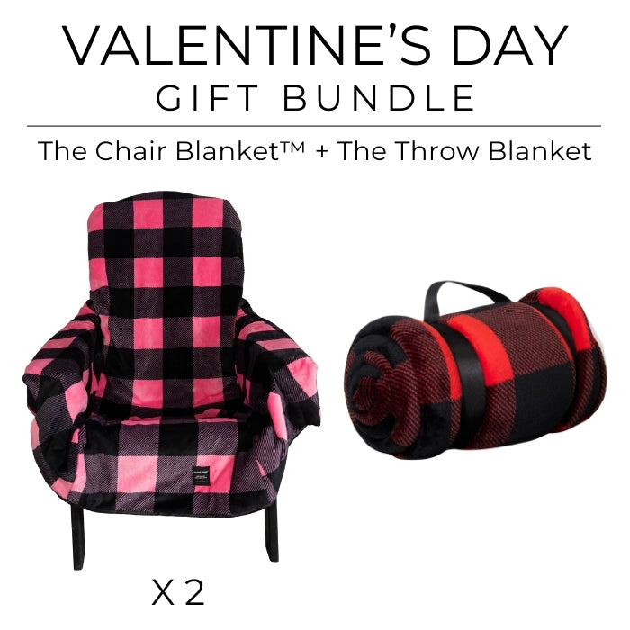 Valentine's Chair Blanket Gift Set