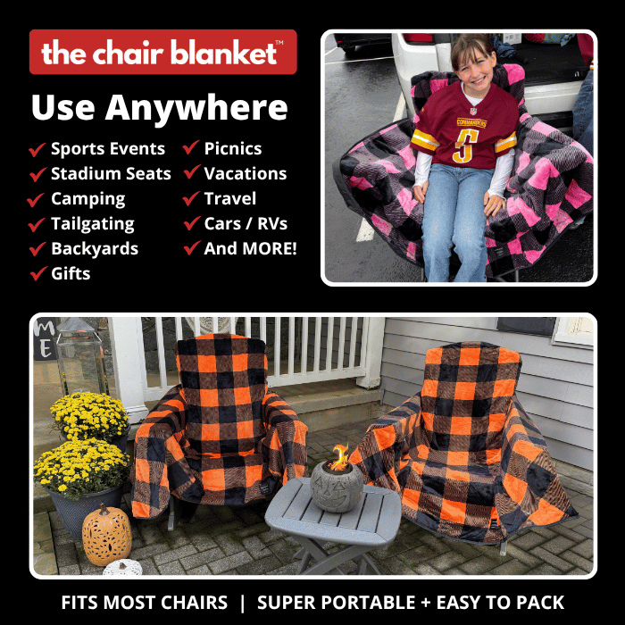 Use the Chair Blanket Deluxe anywhere