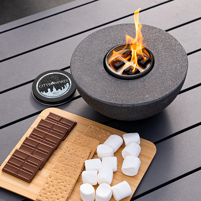Concrete Semi-Round Fire Pit