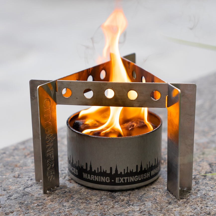 Portable Camp Stove Stand Combo